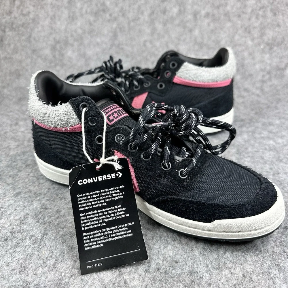 Converse CONS AS-1 Pro Black Pink Cordura Suede Skate Shoes A10586C Mens 4.5 NEW